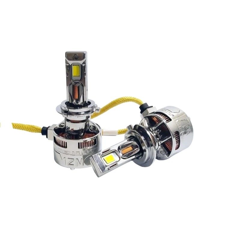 هدلایت خودرو ام زد ام لایتینگ کد 02 پایه h1 تک کنتاکت بسته 2 عددی
